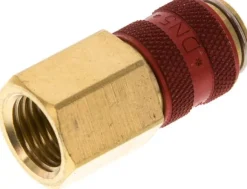 Schnellkupplung (NW5) G 1/4"(IG), Messing, rot