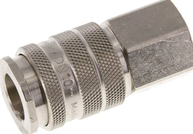 Schnellkupplung (NW10) G 3/8"(IG), Messing vernickelt