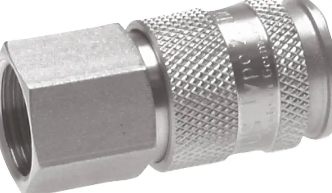 Schnellkupplung (NW10) G 1/2"(IG), Messing vernickelt