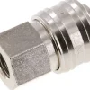Schnellkupplung (NW7,2) G 1/4"(IG), Messing vernickelt, Dichtung FKM