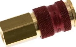 Schnellkupplung (NW7,2) G 1/4"(IG), rot, Achteck SW12