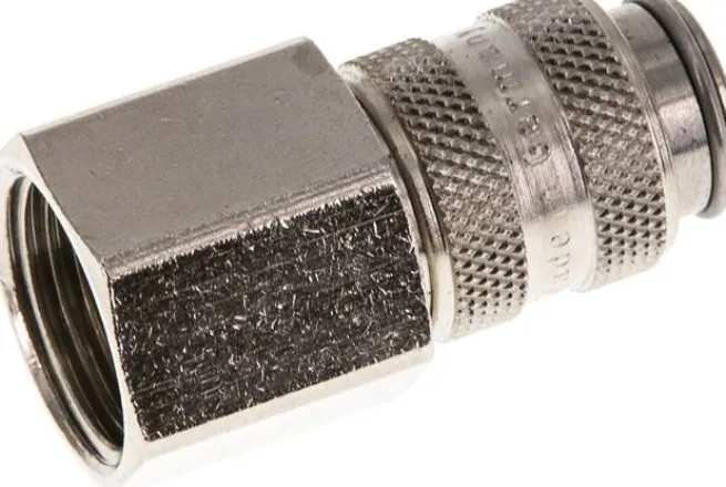 Schnellkupplung (NW5) G 3/8"(IG), Stahl gehärtet & vernickelt