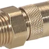 Schnellkupplung (NW2,7) M 5(AG), Messing, für Stecker beidseitig absperrend
