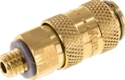 Schnellkupplung (NW2,7) M 5(AG), Messing