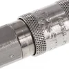 Schnellkupplung (NW2,7) M 5(IG), Messing vernickelt, für Stecker beidseitig absperrend