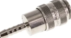 Schnellkupplung (NW5) 4mm Schlauch, Messing vernickelt