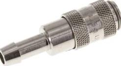 Schnellkupplung (NW2,7) 5mm Schlauch, Messing vernickelt