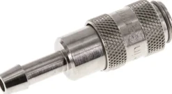Schnellkupplung (NW2,7) 4mm Schlauch, Messing, für Stecker beidseitig absperrend