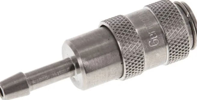 Schnellkupplung (NW2,7) 3mm Schlauch, Edelstahl