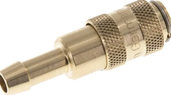 Schnellkupplung (NW2,7) 5mm Schlauch, Messing
