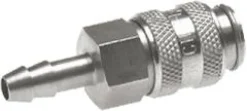 Schnellkupplung (NW5) 6 (1/4")mm Schlauch, Messing vernickelt