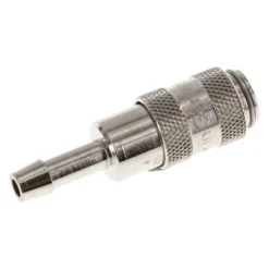 Schnellkupplung (NW2,7) 4mm Schlauch, Messing vernickelt