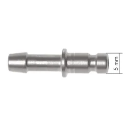 Schnellkupplung (NW2,7) 4mm Schlauch, Messing vernickelt