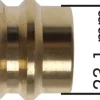 Schnellkupplung (NW19) 25 (1")mm Schlauch, Messing vernickelt