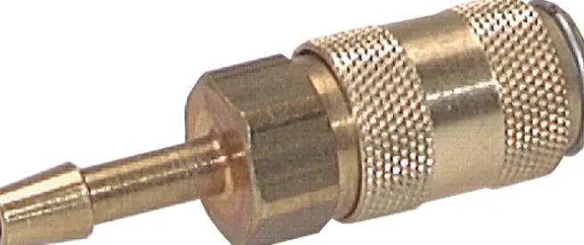 Schnellkupplung (NW2,7) 3mm Schlauch, Messing