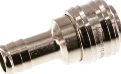 Schnellkupplung (NW7,2) 13 (1/2")mm Schlauch, Messing vernickelt