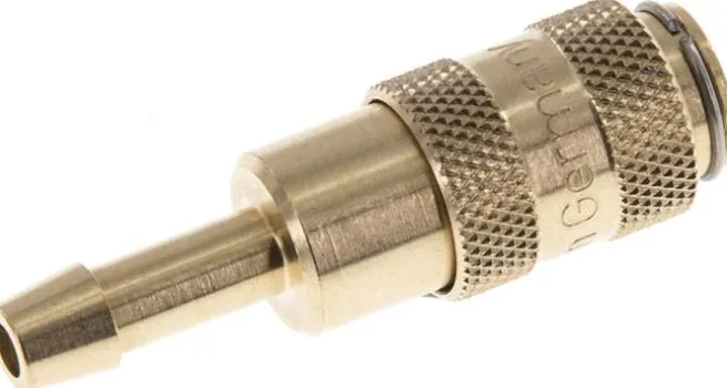 Schnellkupplung (NW2,7) 4mm Schlauch, Messing