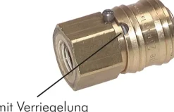 Schnellkupplung (NW7,2) m. Verriegelung G 1/4
