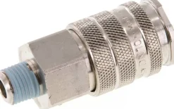 Schnellkupplung (NW10) R 1/4"(AG), Messing vernickelt