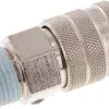 Schnellkupplung (NW10) R 1/2"(AG), Messing vernickelt, für Stecker beidseitig absperrend