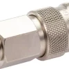 Schnellkupplung (NW7,2) R 3/8"(AG), Stahl gehärtet, vernickelt / Messing vernickel