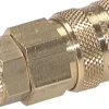 Schnellkupplung (NW5) 6x4mm Schlauch, Messing, für Stecker beidseitig absperrend