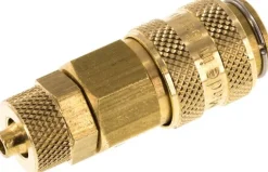 Schnellkupplung (NW5) 6x4mm Schlauch, Messing