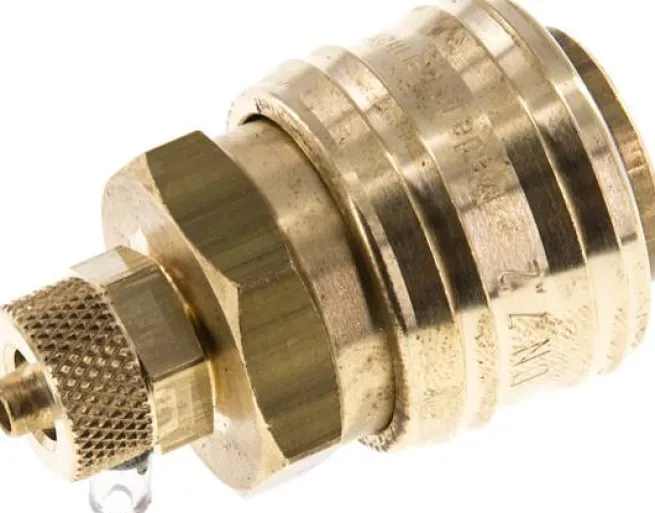 Schnellkupplung (NW7,2) 6x4mm Schlauch, Messing