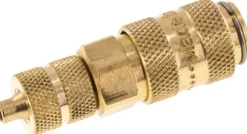 Schnellkupplung (NW2,7) 4,3x3mm Schlauch, Messing