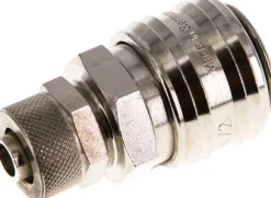 Schnellkupplung (NW7,2) 10x8mm Schlauch, Messing vernickelt