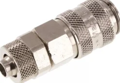 Schnellkupplung (NW5) 8x6mm Schlauch, Messing vernickelt