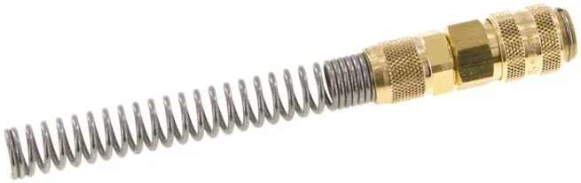 Schnellkupplung (NW5) 8x6mm Schlauch m. Knickschutz