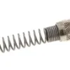 Schnellkupplung (NW5) 6x4mm Schlauch m. Knickschutz, Messing vernickelt
