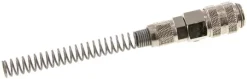Schnellkupplung (NW5) 6x4mm Schlauch m. Knickschutz, Messing vernickelt