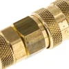 Schnellkupplung (NW5) 8x6mm Schlauch, Messing, für Stecker beidseitig absperrend