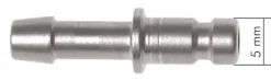 Schnellkupplung (NW2,7) 6x4mm Schlauch, Messing vernickelt
