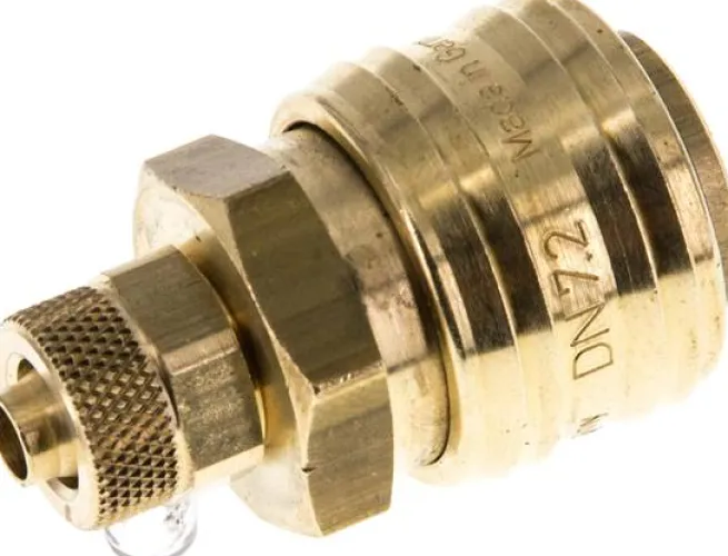 Schnellkupplung (NW7,2) 8x6mm Schlauch, Messing
