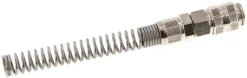 Schnellkupplung (NW5) 8x6mm Schlauch m. Knickschutz, Messing vernickelt