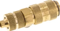 Schnellkupplung (NW2,7) 6x4mm Schlauch, Messing