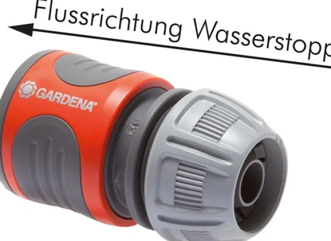 Schnellkupplung Schlauch 13 (1/2")mm, Gardena, mit Wasserstopp