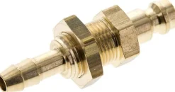 Schott-Kupplungsstecker (NW5) 6 (1/4")mm Schlauch, Messing