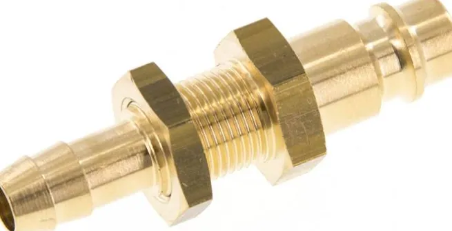 Schott-Kupplungsstecker (NW7,2) 8 (5/16")mm Schlauch, Messing