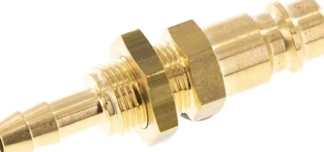 Schott-Kupplungsstecker (NW7,2) 6 (1/4")mm Schlauch, Messing