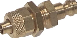 Schott-Kupplungsstecker (NW5) 8x6mm Schlauch, Messing