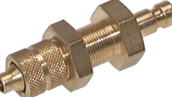 Schott-Kupplungsstecker (NW2,7) 6x4mm Schlauch, Messing