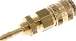 Schott-Schnellkupplung (NW5) 4mm Schlauch, Messing