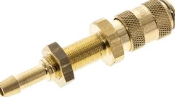 Schott-Schnellkupplung (NW2,7) 4mm Schlauch, Messing