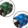 Schott-Schnellkupplung (NW5) 8 (5/16")mm Schlauch, Messing, blau