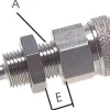 Schott-Schnellkupplung (NW5) 6 (1/4")mm Schlauch, Messing vernickelt