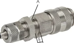 Schott-Schnellkupplung (NW5) 8x6mm Schlauch, Messing vernickelt